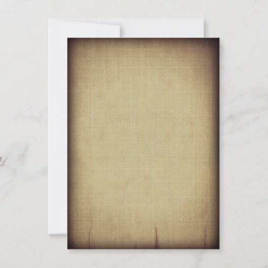 素朴ヴィンテージ紙フローリッシュ結婚式招待状 招待状 (裏面)