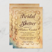 素朴ヴィンテージ紙ブライダルシャワー招待状 招待状 (正面/裏面)
