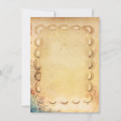 素朴ヴィンテージ紙ブライダルシャワー招待状 招待状 (裏面)