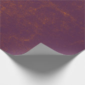 素朴ヴィンテージ紫グランジ焦オレンジ色のテクスチャ ラッピングペーパー (角)