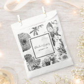 素朴ヴィンテージ結婚の花 フェイバーバッグ (クリップ留めされた状態)