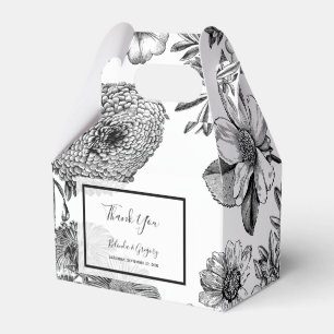 素朴ヴィンテージ結婚の花 フェイバーボックス