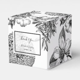 素朴ヴィンテージ結婚の花 フェイバーボックス