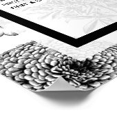 素朴ヴィンテージ結婚席表 ポスター (角)