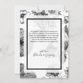 素朴ヴィンテージ結婚花サンキューカード サンキューカード (正面)