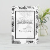 素朴ヴィンテージ結婚花サンキューカード サンキューカード (スタンド正面)