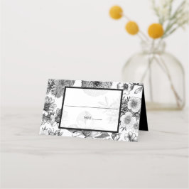 素朴ヴィンテージ結婚花座席表 プレイスカード