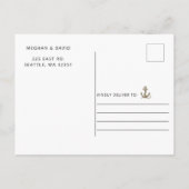 素朴ヴィンテージ航海のいかり 案内ポストカード (裏面)