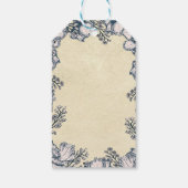 素朴ヴィンテージ花フローラ結婚ズ ギフトタグ (裏面)