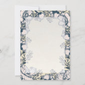 素朴ヴィンテージ花フローラ結婚式招待状 招待状 (裏面)