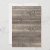 素朴ヴィンテージ蝶結婚式招待状 招待状 (裏面)