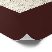 素朴ヴィンテージ裁縫機 ポスター (角)