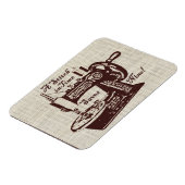 素朴ヴィンテージ裁縫機 マグネット (左側)