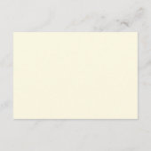 素朴ヴィンテージ金ゴールドグ結婚レリー詳細 エンクロージャーカード (裏面)