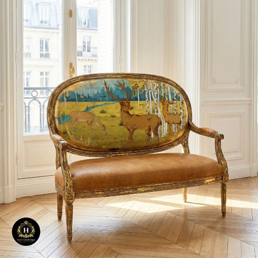 素朴ヴィンテージ鹿のテクスチャの切り離し 薄葉紙