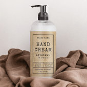 素朴ヴィンテージ4 OZ 120mlコスメティックボトルラベル 長方形シール