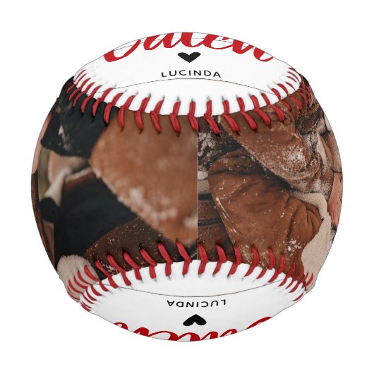 素朴ヴィンテージ「あなたはそのようなキャッチ」写真 野球ボール (正面)