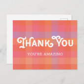 素朴ヴィンテージ |オレンジとピンクのプライド ポストカード (正面/裏面)