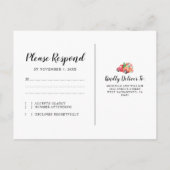 素朴ヴィンテージ |クリスマス休暇RSVP インビテーションポストカード (裏面)