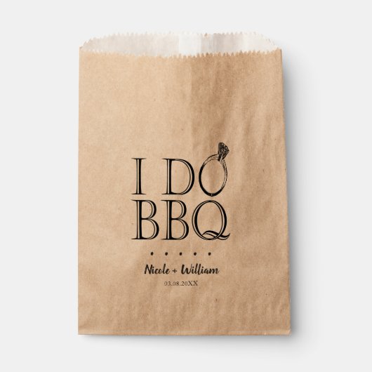 素朴ヴィンテージBBQの器結婚具ホルダー フェイバーバッグ (正面)