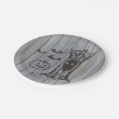 素朴不気味ハッピーハローウィン衣装パーティー ペーパープレート (アングル)