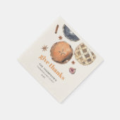 素朴与え感謝してい感謝祭ディナー紙 スタンダードカクテルナプキン (角)