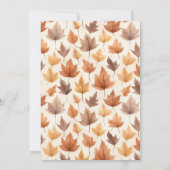 素朴与え感謝してい感謝祭 招待状 (裏面)