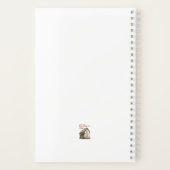 素朴中パーソナライズされた型緩和曲線 ノートブック (裏面)