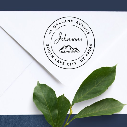 素朴丸山インスパイア差出人住所 セルフインキングスタンプ