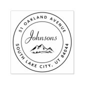 素朴丸山インスパイア差出人住所 セルフインキングスタンプ (デザイン)