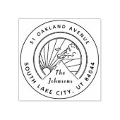 素朴丸山インスパイア差出人住所 ラバースタンプ (インプリント)