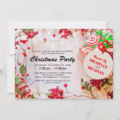 素朴企業のクリスマスホリデーパーティー 招待状 (正面)