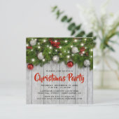 素朴企業の冬のパーティー 招待状 (スタンド正面)