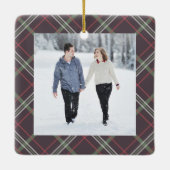 素朴休日モノグラム新着写真オーナメント セラミックオーナメント (裏面)