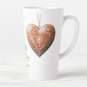 素朴伝統的クリスマス飾Cookie  カフェラテマグ (右)