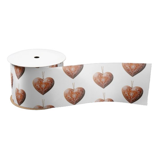 素朴伝統的クリスマス飾Cookie  サテンリボン (リール)