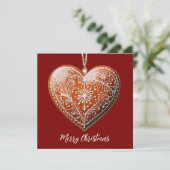 素朴伝統的クリスマス飾Cookie  シーズンカード (スタンド正面)