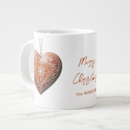 素朴伝統的クリスマス飾Cookie ジャンボコーヒーマグカップ
