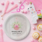 素朴傘 |バラオン木材ブライダルシャワー ペーパープレート (パーティー)