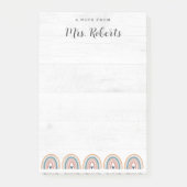 素朴先生感謝ボホレインボー ポストイット (正面)