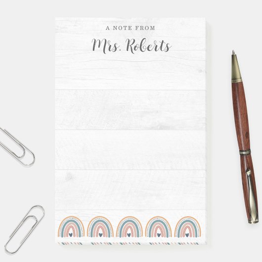 素朴先生感謝ボホレインボー ポストイット