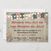 素朴光の7月4日招待状 招待状 (正面)