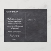 「素朴全メリーての中古タイポグラフィ 案内ポストカード (裏面)