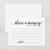 素朴共有Aメモリ悔やみや弔慰、メモノートカード 招待状 (正面/裏面)
