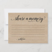 素朴共有Aメモリ悔やみや弔慰、メモノートカード 招待状 (正面)