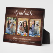 素朴写パーソナライズされた真 フォトプラーク (側面)