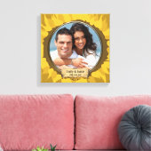 素朴写真のひまわり キャンバスプリント (インサイチュ (リビング))