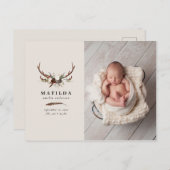 素朴写真の発表 案内ポストカード (正面/裏面)