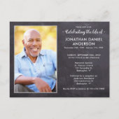 素朴写真供養お祝い インビテーションポストカード (正面)