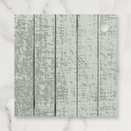 素朴冬のウエディング感謝していフォレストの緑ID1049 フェイバータグ (裏面)